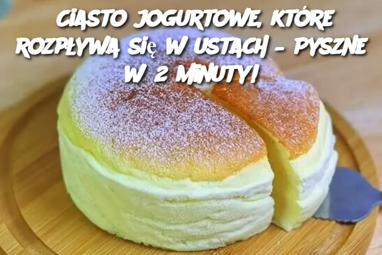 Ciasto jogurtowe, które rozpływa się w ustach – Pyszne w 2 minuty!