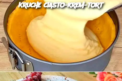 Kruche ciasto-krem-tort