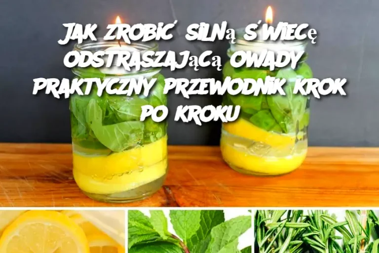 Jak zrobić silną świecę odstraszającą owady? Praktyczny przewodnik krok po kroku