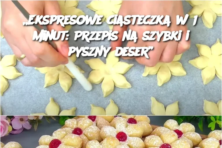 „Ekspresowe ciasteczka w 15 minut: Przepis na szybki i pyszny deser”