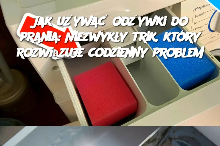 Jak używać odżywki do prania: Niezwykły trik, który rozwiązuje codzienny problem