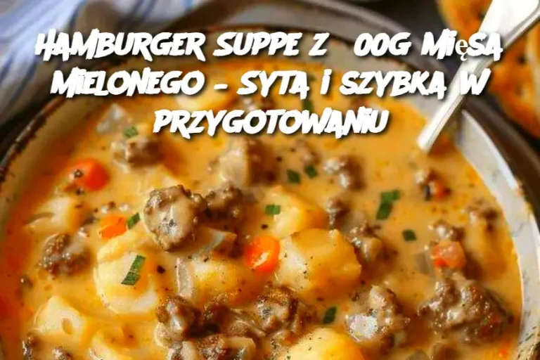 Hamburger Suppe z 500g mięsa mielonego – Syta i szybka w przygotowaniu