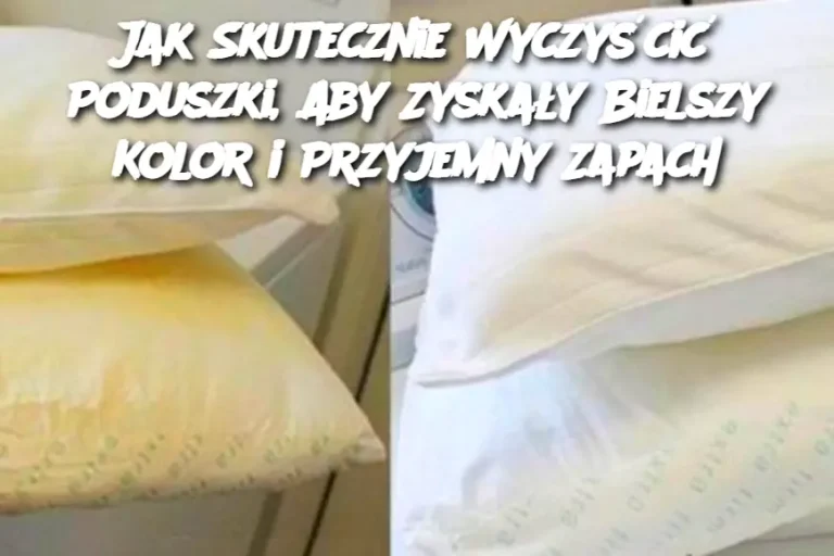 Jak Skutecznie Wyczyścić Poduszki, Aby Zyskały Bielszy Kolor i Przyjemny Zapach