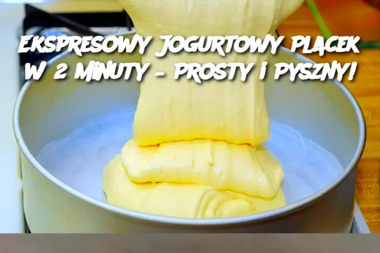 Ekspresowy Jogurtowy Placek w 2 Minuty – Prosty i Pyszny!