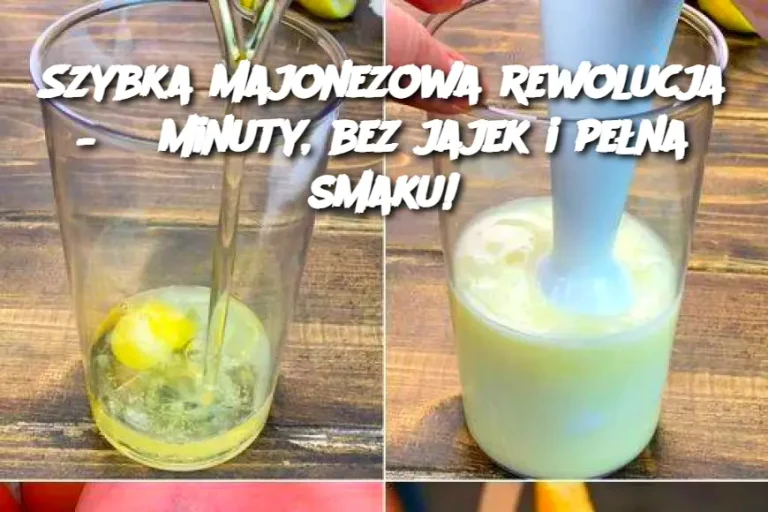 Szybka majonezowa rewolucja – 3 minuty, bez jajek i pełna smaku!