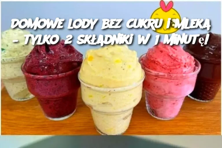 Domowe lody bez cukru i mleka – tylko 2 składniki w 1 minutę!