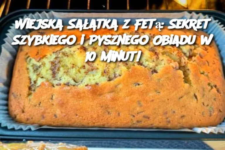 Wiejska Sałatka z Fetą: Sekret Szybkiego i Pysznego Obiadu w 10 Minut!