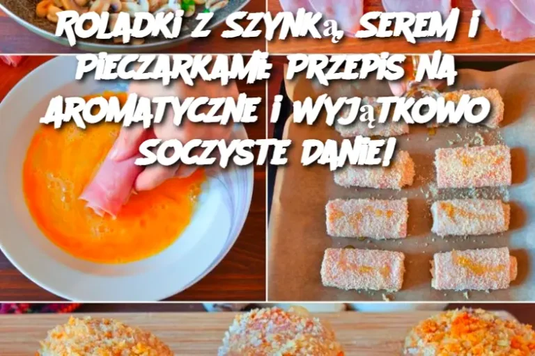 Roladki z Szynką, Serem i Pieczarkami: Przepis na Aromatyczne i Wyjątkowo Soczyste Danie!