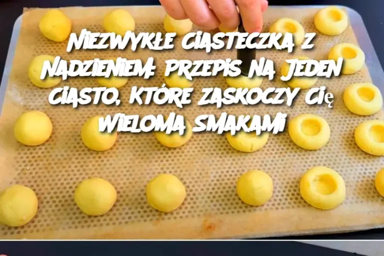 Niezwykłe Ciasteczka z Nadzieniem: Przepis na Jeden Ciasto, Które Zaskoczy Cię Wieloma Smakami