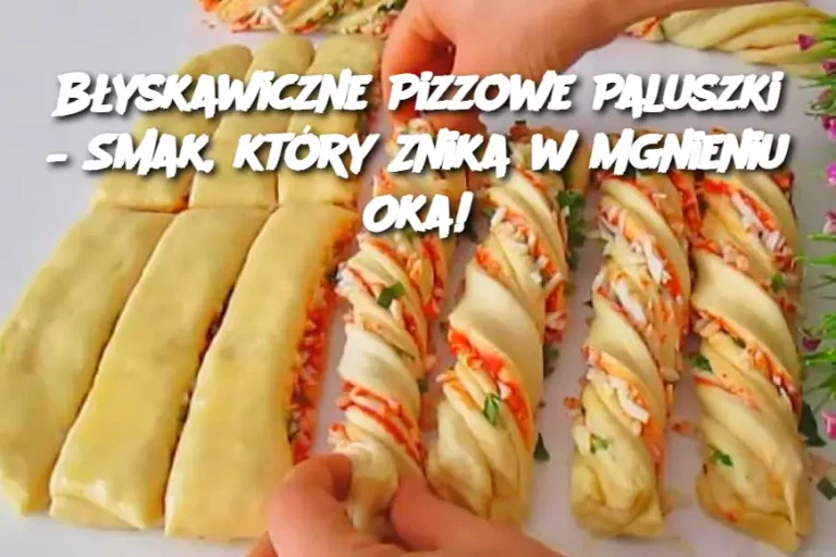 Błyskawiczne Pizzowe Paluszki – Smak, który Znika w Mgnieniu Oka!