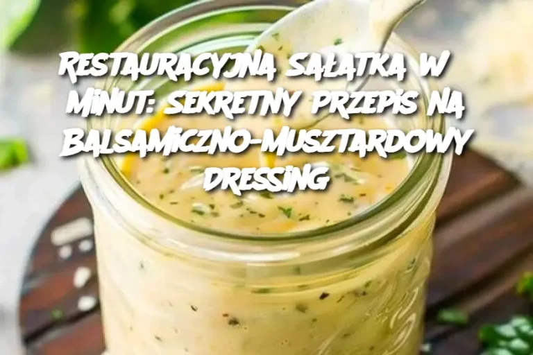 Restauracyjna Sałatka w 5 Minut: Sekretny Przepis na Balsamiczno-Musztardowy Dressing