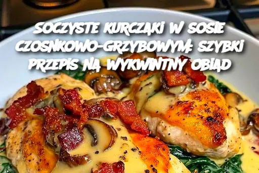 Soczyste kurczaki w sosie czosnkowo-grzybowym: szybki przepis na wykwintny obiad