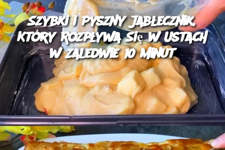 Szybki i Pyszny Jabłecznik, Który Rozpływa Się w Ustach w Zaledwie 10 Minut