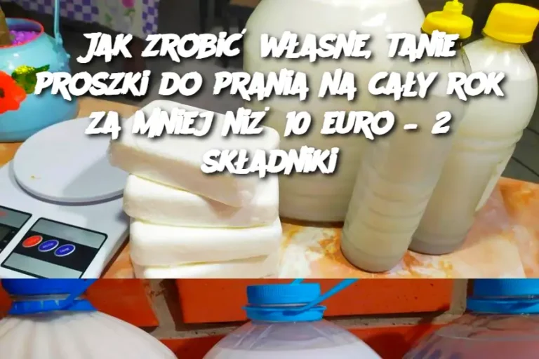 Jak zrobić własne, tanie proszki do prania na cały rok za mniej niż 10 euro – 2 składniki