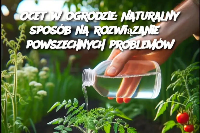 Ocet w ogrodzie: Naturalny sposób na rozwiązanie 8 powszechnych problemów