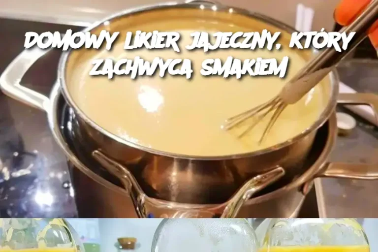 Domowy likier jajeczny, który zachwyca smakiem