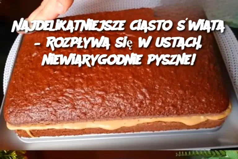 Najdelikatniejsze ciasto świata – Rozpływa się w ustach, niewiarygodnie pyszne!