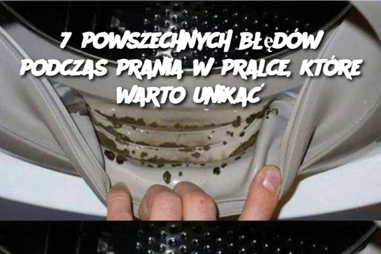 7 powszechnych błędów podczas prania w pralce, które warto unikać