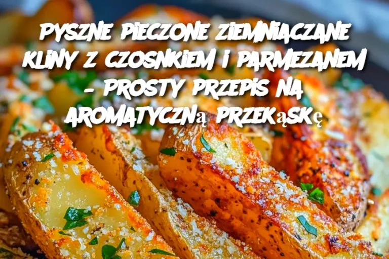 Pyszne pieczone ziemniaczane kliny z czosnkiem i parmezanem – Prosty przepis na aromatyczną przekąskę