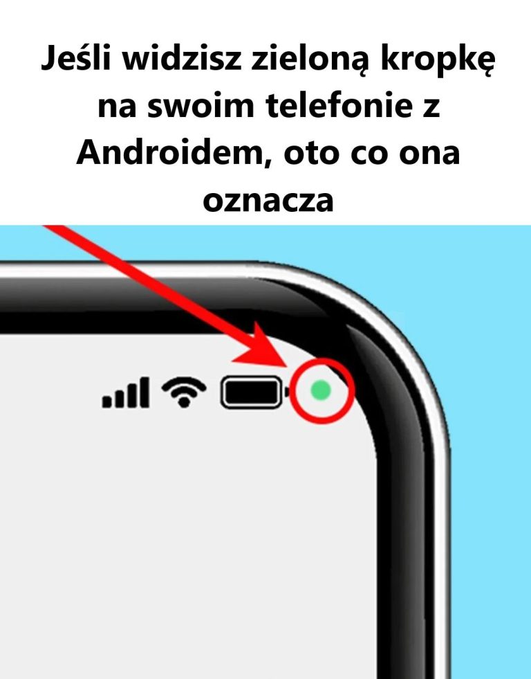 Widzisz zieloną kropkę na swoim telefonie z Androidem? Oto co ona oznacza!