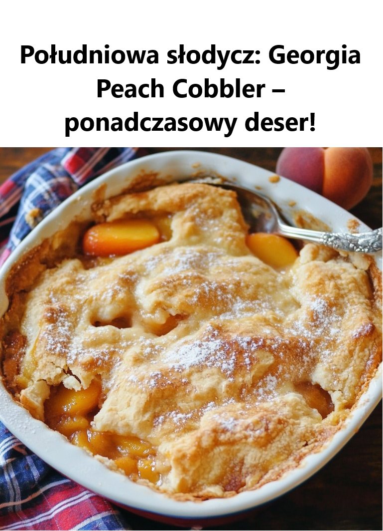 Południowa Słodycz: Georgia Peach Cobbler – Ponadczasowy Deser!