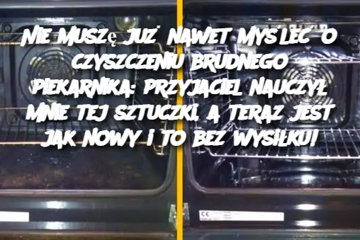 Nie muszę już nawet myśleć o czyszczeniu brudnego piekarnika: przyjaciel nauczył mnie tej sztuczki, a teraz jest jak nowy i to bez wysiłku!