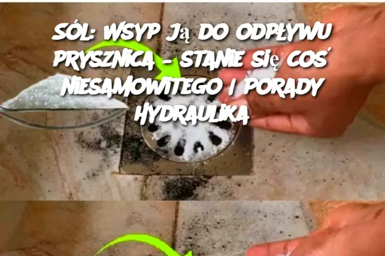 Sól: Wsyp ją do odpływu prysznica – stanie się coś niesamowitego | Porady hydraulika