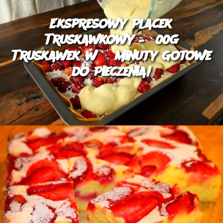 Ekspresowy Placek Truskawkowy – 500g Truskawek w 3 Minuty Gotowe do Pieczenia!