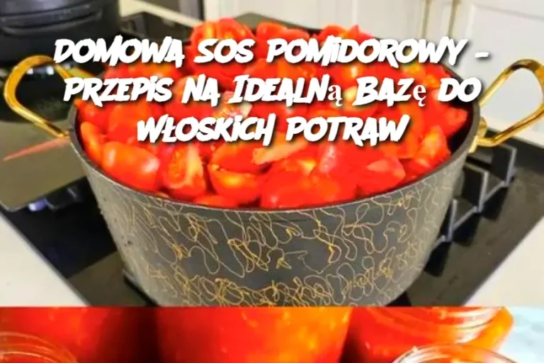 Domowa Sos Pomidorowy – Przepis na Idealną Bazę do Włoskich Potraw