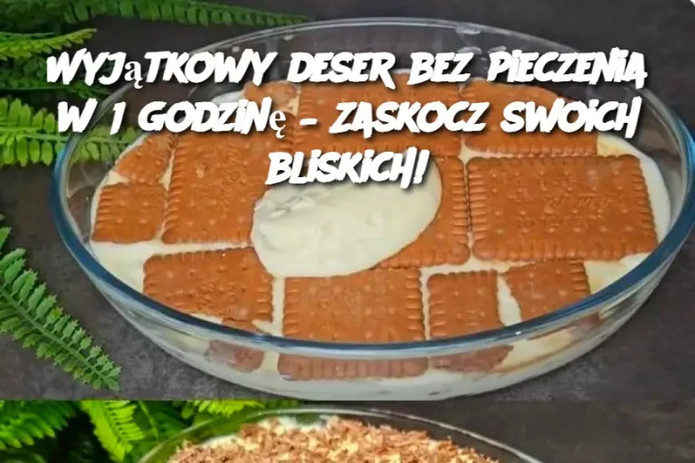 Wyjątkowy deser bez pieczenia w 1 godzinę – Zaskocz swoich bliskich!