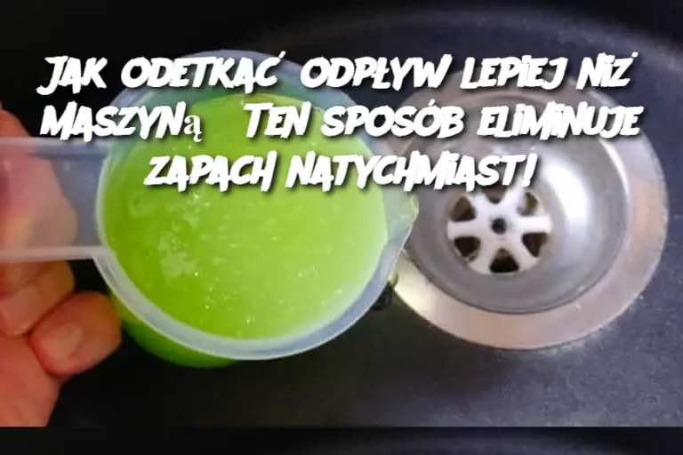 Jak odetkać odpływ lepiej niż maszyną? Ten sposób eliminuje zapach natychmiast!