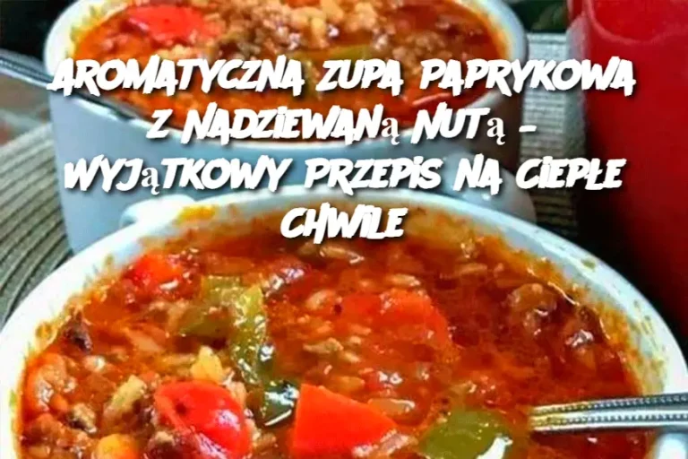 Aromatyczna Zupa Paprykowa z Nadziewaną Nutą – Wyjątkowy Przepis na Ciepłe Chwile