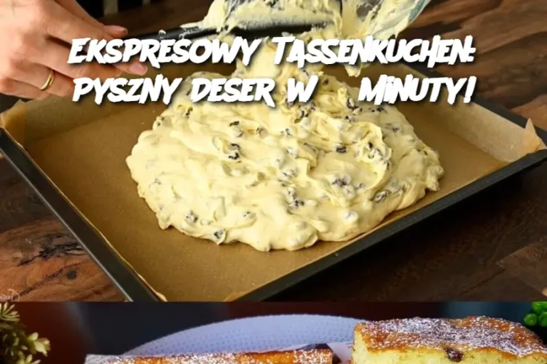 Ekspresowy Tassenkuchen: Pyszny Deser w 3 Minuty!