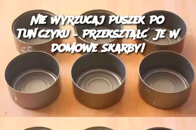 Nie Wyrzucaj Puszek Po Tuńczyku – Przekształć Je W Domowe Skarby!