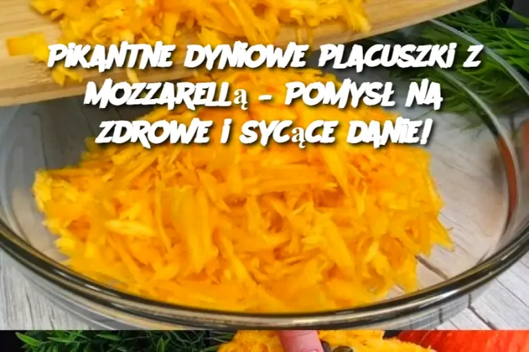 Pikantne dyniowe placuszki z mozzarellą – Pomysł na zdrowe i sycące danie!