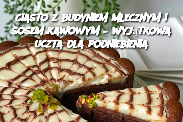 Ciasto z budyniem mlecznym i sosem kawowym – wyjątkowa uczta dla podniebienia