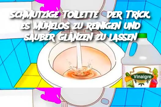 Schmutzige Toilette? Der Trick, es mühelos zu reinigen und sauber glänzen zu lassen