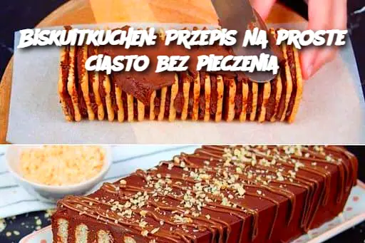 Biskuitkuchen: Przepis na proste ciasto bez pieczenia