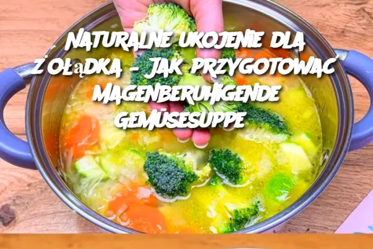 Naturalne ukojenie dla żołądka – Jak przygotować magenberuhigende Gemüsesuppe?