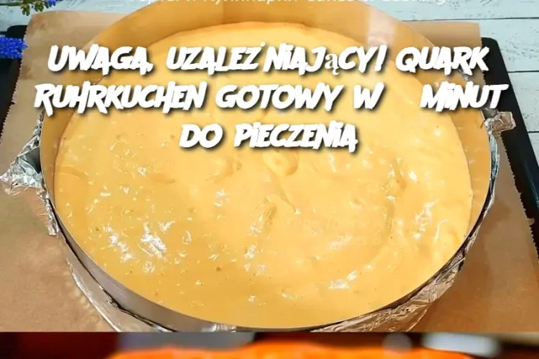 Uwaga, uzależniający! Quark Ruhrkuchen gotowy w 5 minut do pieczenia