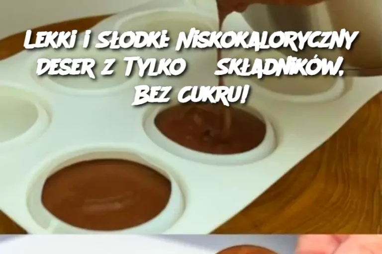 Lekki i Słodki: Niskokaloryczny Deser z Tylko 3 Składników, Bez Cukru!