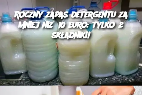 Roczny zapas detergentu za mniej niż 10 euro: tylko 2 składniki!