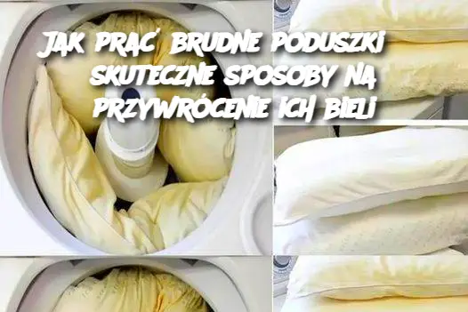 Jak prać brudne poduszki? 3 skuteczne sposoby na przywrócenie ich bieli