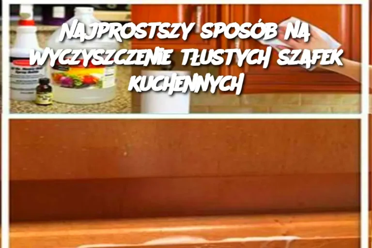 Najprostszy sposób na wyczyszczenie tłustych szafek kuchennych