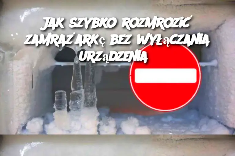 Jak szybko rozmrozić zamrażarkę bez wyłączania urządzenia?