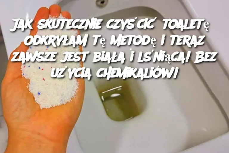 Jak skutecznie czyścić toaletę? Odkryłam tę metodę i teraz zawsze jest biała i lśniąca! Bez użycia chemikaliów!