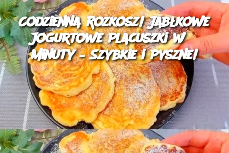 Codzienna Rozkosz! Jabłkowe Jogurtowe Placuszki w 3 Minuty – Szybkie i Pyszne!