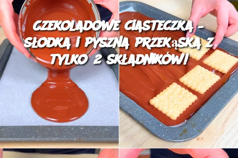 Czekoladowe ciasteczka – słodka i pyszna przekąska z tylko 2 składników!