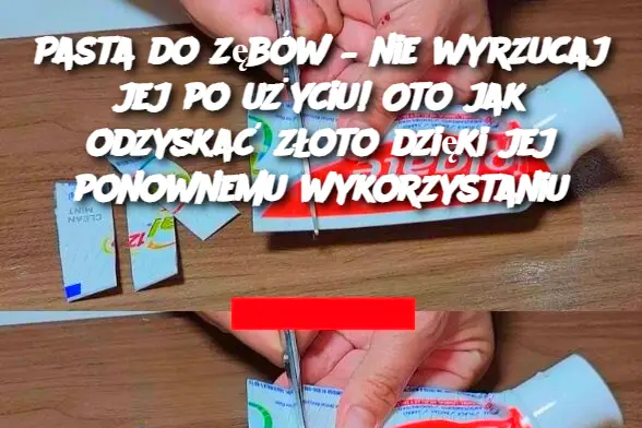 Pasta do zębów – nie wyrzucaj jej po użyciu! Oto jak odzyskać złoto dzięki jej ponownemu wykorzystaniu