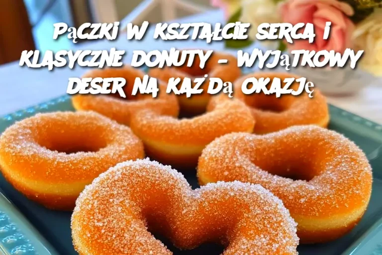 Pączki w kształcie serca i klasyczne donuty – wyjątkowy deser na każdą okazję